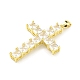 Латунные микро проложить кубического циркония подвески KK-L073-002G-02-2
