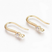 Латунные крючки для серьги из чистого циркония KK-R117-061-NF