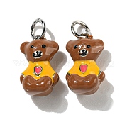 Подвески из латуни с покрытием из эмали KK-S366-02P