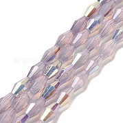 Выпечка окрашенные стеклянные бусины пряди DGLA-D001-01I