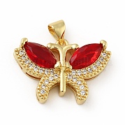 Латунные микро проложить кубического циркония подвески KK-B059-34G-B