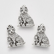 Подвески из сплава в тибетском стиле TIBEP-T009-15AS-RS