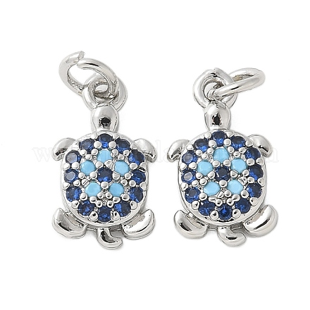 Латунные микро проложить кубического циркония подвески KK-U056-44P-1