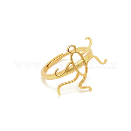 Основание из латуни с открытыми регулируемыми кольцами KK-WH0077-04G-1