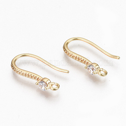 Латунные крючки для серьги из чистого циркония KK-R117-061-NF-1