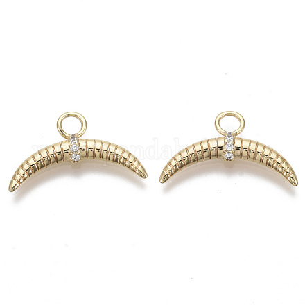 Латунные микро проложить кубического циркония подвески KK-R130-024G-NF-1