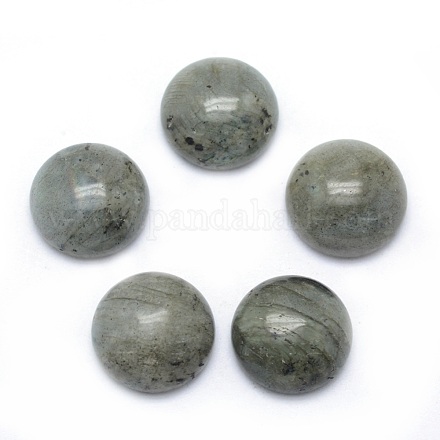 Кабошоны из натурального лабрадорита G-P393-R47-6MM-1