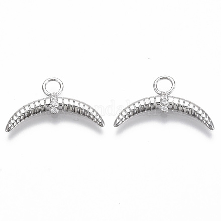 Латунные микро проложить кубического циркония подвески KK-R130-024P-NF-1
