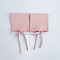 Microfiber Jewelry Storage Gift Pouches, Envelope Bags with Flap Cover, for Jewelry, Watch Packaging, Rectangle, Pink, 8x6cm