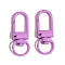 Spray Painted Alloy Swivel Clasps, Swivel Snap Hook Clasps, Violet, 31.5x12.5mm