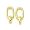 Brass Spring Gate Rings, Cadmium Free & Nickel Free & Lead Free, Oval, Golden, 19x8x6.5mm, Hole: 4mm