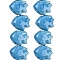 Handmade Porcelain Beads Strands, Fish, Bright Glazed Porcelain, Deep Sky Blue, 15.5~16.5x20~20.5x8~8.5mm, Hole: 2mm, about 27pcs/strand, 16.54~16.73 inch(42~42.5cm)