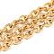 Ion Plating(IP) 304 Stainless Steel Rolo Chains, Unwelded, with Spool, Real 18K Gold Plated, Link: 7x5.5x1.5mm, about 32.8 Feet(10m)/roll