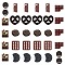 Opaque Resin Cabochons, Imitation Food, Cookies & Biscuit, Mixed Color, 32pcs/set