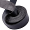 NBEADS 2.19 Yards PU Leather Strap, 1 Inch Wide Flat Leather Straps for Single Sided Tooling Leather Strip for Crafts Making Braided DIY Projects Clothing Purses Belts Collars Gloves, Black