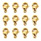 304 Stainless Steel Lobster Claw Clasps, Parrot Trigger Clasps, Manual Polishing, Real 24K Gold Plated, 9x5x2.5mm, Hole: 1mm