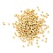 Brass Crimp Beads, Rondelle, Real 18K Gold Plated, 2.5x2.5x2mm, Hole: 1.6mm