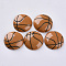 Sports Theme Resin Cabochons, Basketball, Peru, 26.5~27.5x6mm