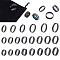 22Pcs 22 Style 201 & 304 Stainless Steel Grooved Finger Ring Settings, Ring Core Blank, for Inlay Ring Jewelry Making, Electrophoresis Black, US Size 5 1/4(15.9mm)~US Size 14(23mm), 1pc/style