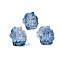 Glass Beads, Fox, Steel Blue, 20x19x15mm, Hole: 1.2mm
