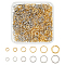 1000Pcs 12 Styles 304 Stainless Steel Open Jump Rings, for Chainmaille Weaves, Round Ring, Golden & Stainless Steel Color, 4~9x0.6~1.5mm, Inner Diameter: 2.4~6.5mm