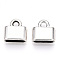 Tibetan Style Alloy Cord End, Cadmium Free & Lead Free, Antique Silver, 13x12.5x5mm, Hole: 2.8mm, Inner Diameter: 10x2.5mm