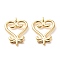 Brass Pendants, Long-Lasting Plated, Adinkra Symbols Sankofa, Real 18K Gold Plated, 19x13x1.5mm, Hole: 1.5mm