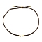 Nylon Cords Necklace Making, with Golden Brass Findings, Long-Lasting Plated, Coffee, 22~22.8 inch(56~58cm), Hole: 1.7mm