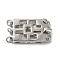 Rack Plating Brass Box Clasps, Cadmium Free & Lead Free, 3-Strand, 6-Hole, Long-Lasting Plated, Rectangle, Platinum, 22x13x5mm, Hole: 2.5mm