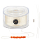 Polyester Cords, with Leading Wire and Buckle, Beige, 0.4mm, about 164.04 Yards(150m)/Roll