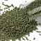 TOHO Round Seed Beads, Japanese Seed Beads, (2631F) Semi Glazed Rainbow Olive, 15/0, 1.5mm, Hole: 0.7mm, about 3000pcs/10g
