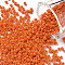 12/0 Glass Seed Beads, Opaque Colours Seed, Small Craft Beads for DIY Jewelry Making, Round, Round Hole, Dark Orange, 12/0, 2mm, Hole: 1mm, about 3333pcs/50g, 50g/bag, 18bags/2pounds