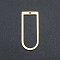 201 Stainless Steel Pendants, Arch Charm, Laser Cut, Golden, 30x13x1mm, Hole: 1.2mm