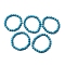 Synthetic Turquoise Round Beaded Stretch Bracelets, Inner Diameter: 2 inch(5.2cm), Beads: 7.5~8mm