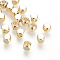 Brass Spacer Beads, Nickel Free, Real 18K Gold Plated, Cube, 5x5mm, Hole: 3mm