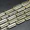 Natural Lemon Quartz Beads Strands, Rectangle, Faceted, 27~29x13~14x6~7mm, Hole: 1.5mm, about 12pcs/Strand, 14.96 inch(38cm)
