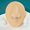 304 Stainless Steel Hoop Nose Rings, Stainless Steel Color, Teardrop, Inner Diameter: 8mm, Pin: 1.2mm