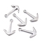 Tarnish Resistant 304 Stainless Steel Pendants, Anchor, Stainless Steel Color, 38x24.5x3.5mm, Hole: 4mm