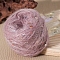 Sequin Mohair Yarn, for Weaving, Knitting & Crochet, Pale Violet Red, 1.5mm, about 50g/skein