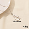 Stainless Steel Shell Pendant Necklaces for Women, Golden, 15.75 inch(40cm)