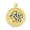 Brass Micro Pave Cubic Zirconia Pendants, with Enamel, Cadmium Free & Nickel Free & Lead Free, Leopard Charms, Real 18K Gold Plated, 27x24.5x4.5mm, Hole: 4x3.5mm