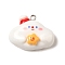 Christmas Theme Rsin Pendants, with Platinum Iron Finding, Cloud, 21x26x10.5mm, Hole: 2mm