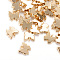 Brass Charms, Butterfly, Light Gold, 9x9x1.5mm, Hole: 1mm