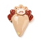 Bear Cream Bag Opaque Resin Decoden Cabochons, Imitation Food, for Jewelry Making, Food, 27x21.5x8mm