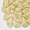 Alloy Pendants, Tropical Leaf Charms, Monstera Leaf, Light Gold, 21.5x19x3mm, Hole: 1.8mm