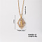 Elegant Vintage Hollow Brass Crystal Rhinestone Virgin Mary Pendant Necklaces for Women, Golden, 15.75 inch(400mm)