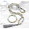 Natural Amazonite Round Beaded Pendant Necklaces & Bracelets Sets, 850mm & 180mm