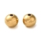 201 Stainless Steel Beads, Round, Golden, 10mm, Hole: 2mm