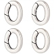 4 шт. 925 кольца Spring Gate из стерлингового серебра из Таиланда STER-SC0001-34-1