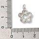 Подвески из латуни с покрытием из прозрачного кубического циркония KK-Z056-22P-3